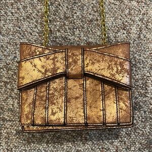 Z Spoke by Zac Posen Shirley Bow Bronze Crossbody bag